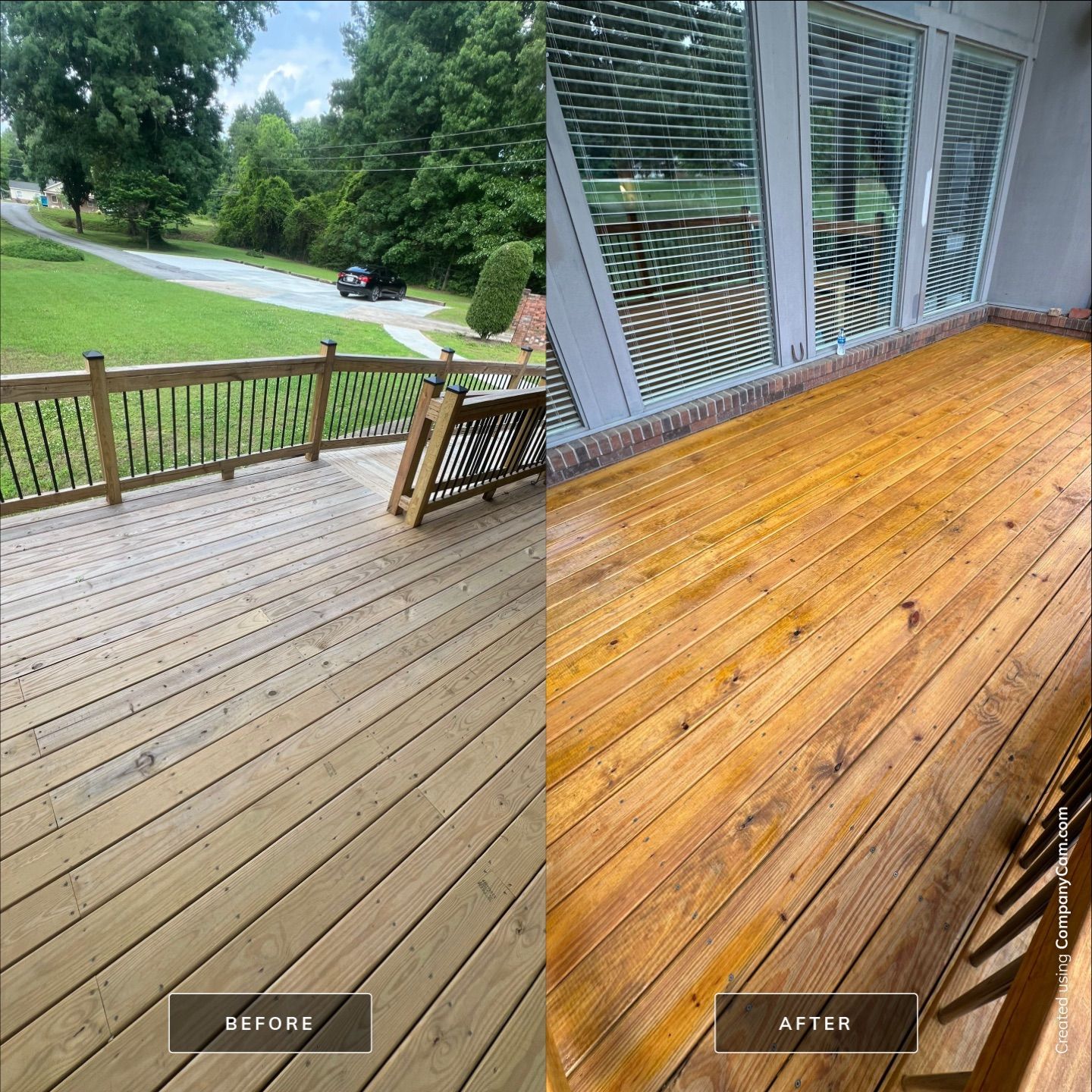 Deck staining project